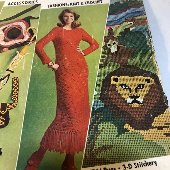 1972-73 McCall’s Needlework & Crafts Large Magazine Vintage Fashions Knits - Picture 11 of 12